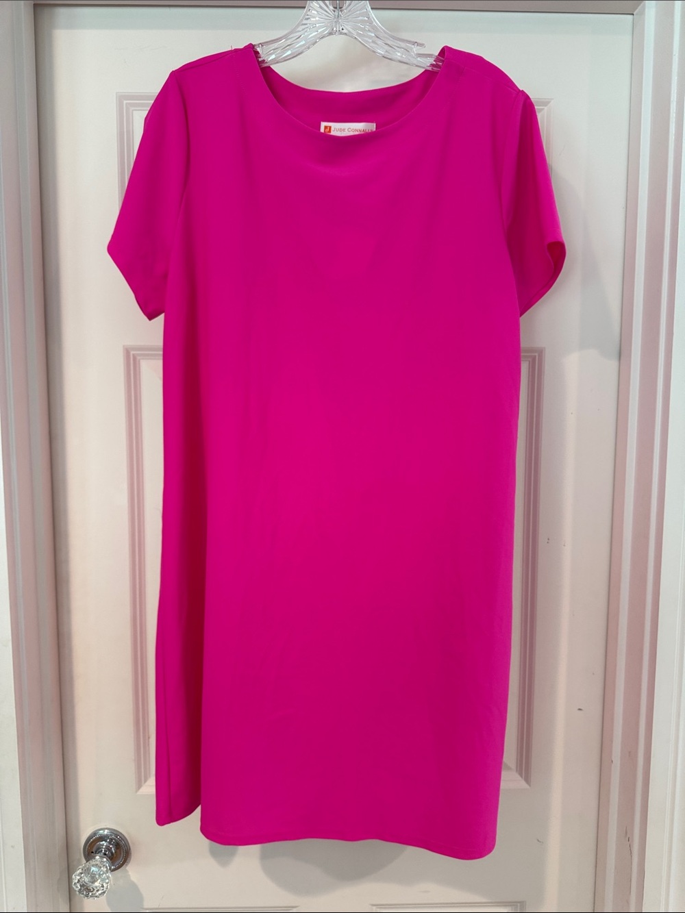 NWT Jude Connally Hot Pink Crewneck Ella Dress XL